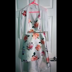 White Floral Macy’s Dress